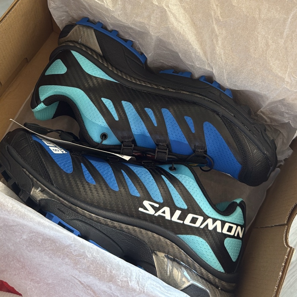 Salomon XT-4 OG Blue and Black Trail Shoes